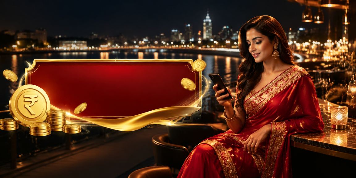 Indian player enjoying Andar Bahar on mobile device at Ahmedabad riverfront